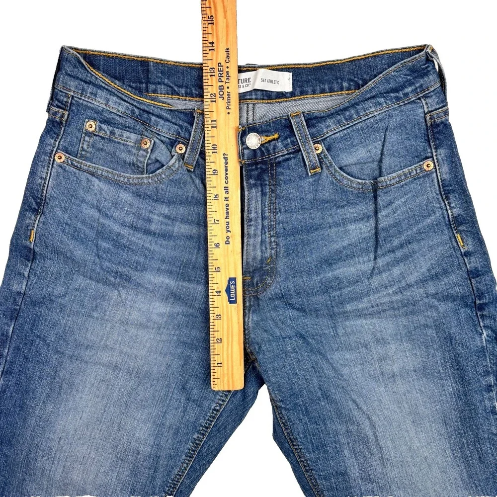 Levis Strauss Co Signature Jeans 30x30 Mens Blue S67 Athletic Denim Straight Leg